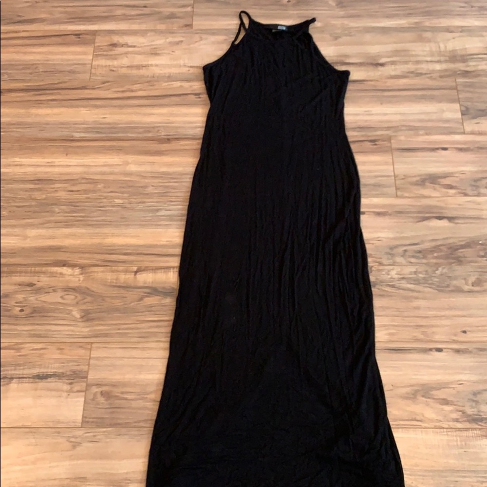 Black maxi dress